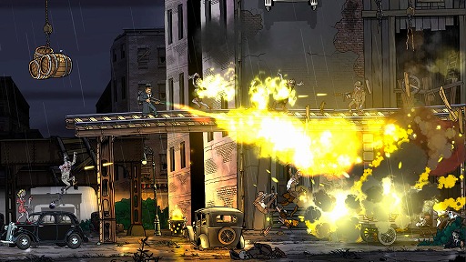 画像ギャラリー No.007のサムネイル画像 / 2D横スクロールアクション「Guns, Gore & Cannoli 2」PS4向け日本語版が2018年内に発売決定