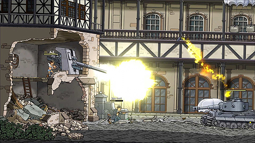 画像ギャラリー No.006のサムネイル画像 / ナチスやゾンビと戦う2D横スクロールアクション「ガンズ、ゴア＆カノリ2」，PS4版の配信が本日スタート