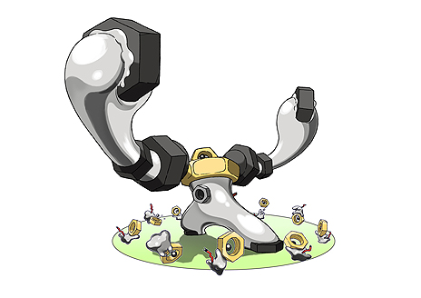 画像ギャラリー No.004のサムネイル画像 / 「ポケモン ピカ・ブイ」，幻のポケモン「メルタン」は「メルメタル」に進化することが判明。初めての“進化する幻のポケモン”に