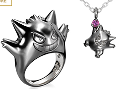 ポケモン「ゲンガー」の新たなネックレスとリングが登場へ。よりイメージに近づけたブラックVer.が明日（2月22日）発売