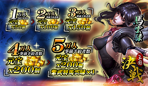 画像ギャラリー No.003のサムネイル画像 / タップで即バトル。「決戦三国」の事前登録受付が開始
