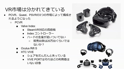 画像ギャラリー No.003のサムネイル画像 / 2020年のVRゲーム市場を新 清士氏が解説。オンラインセミナー「VRゲーム市場の現在〜今後の成長の可能性はどこまで見えたか」をレポート