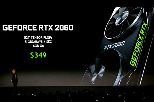 画像ギャラリー No.004のサムネイル画像 / 「GeForce RTX 2060」発表。搭載カードは349ドルで1月15日発売予定
