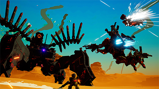 画像ギャラリー No.003のサムネイル画像 / 新作メカアクション「DAEMON X MACHINA」，最大4人での協力プレイや“生身”を強化する「人体改造」の情報が公開。最新のプレイ動画も