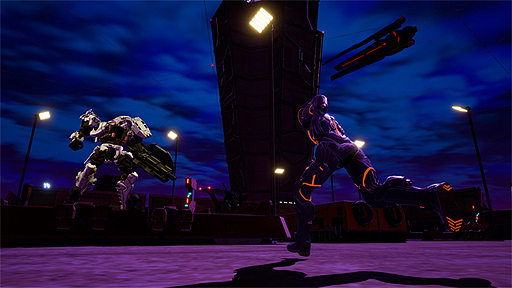 画像ギャラリー No.004のサムネイル画像 / 新作メカアクション「DAEMON X MACHINA」，最大4人での協力プレイや“生身”を強化する「人体改造」の情報が公開。最新のプレイ動画も