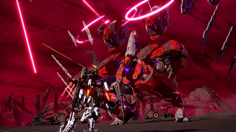 画像ギャラリー No.008のサムネイル画像 / 「DAEMON X MACHINA」，アニメ「コードギアス 反逆のルルーシュ」とのコラボが開催。アーセナルの外見をランスロットに変更できる無料DLCが配信