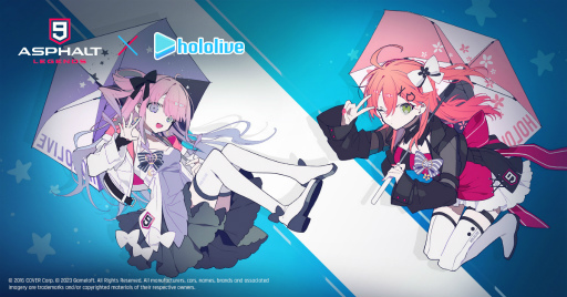 画像ギャラリー No.001のサムネイル画像 / 「アスファルト9:Legends」,ホロライブ所属の“さくらみこ”と“姫森ルーナ”とのコラボイベントを本日20:00より開催