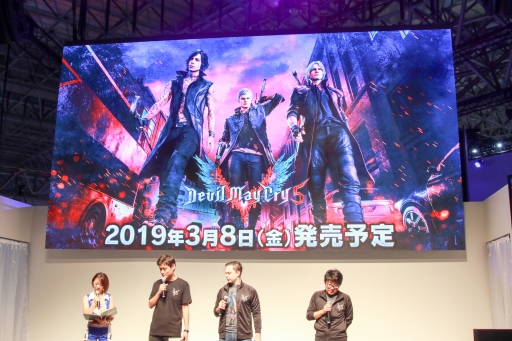 画像ギャラリー No.035のサムネイル画像 / ［TGS 2018］「デビル メイ クライ 5」 ステージイベントが開催。ロックマンコラボが発表され，河森正治氏がデビルブレイカーのデザインを語った