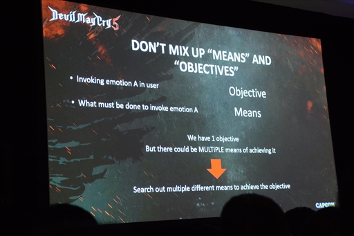 画像ギャラリー No.014のサムネイル画像 / ［GDC 2019］ゲームデザインで必要なことは，感情のライブラリを充実させること――。「DMC5」の伊津野氏が語るゲームデザイナーのありかた