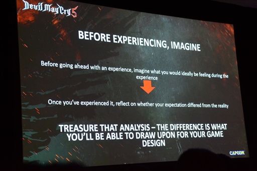 画像ギャラリー No.016のサムネイル画像 / ［GDC 2019］ゲームデザインで必要なことは，感情のライブラリを充実させること――。「DMC5」の伊津野氏が語るゲームデザイナーのありかた
