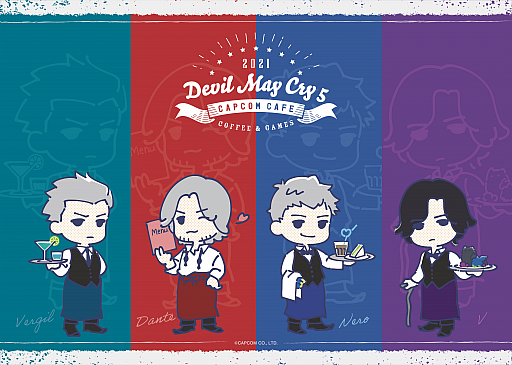 画像ギャラリー No.001のサムネイル画像 / カプコンカフェ 池袋店にて「デビル メイ クライ 5」とのコラボ決定。メインビジュアルが公開