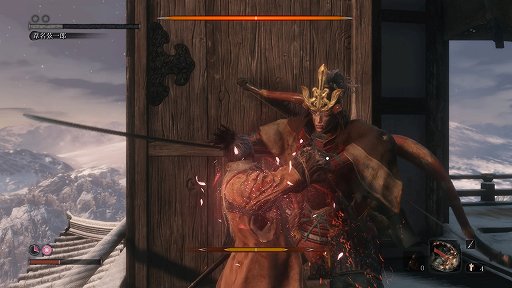 画像ギャラリー No.031のサムネイル画像 / 「SEKIRO: SHADOWS DIE TWICE」レビュー。刃と刃が激しくぶつかり合う，緊張感と達成感の溢れる戦闘システムが最高だ