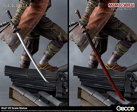 画像ギャラリー No.021のサムネイル画像 / 「SEKIRO」主人公・狼の1/6スケール スタチューが登場。体のラインや忍義手，そして台座まで，ディテールにこだわった造形に