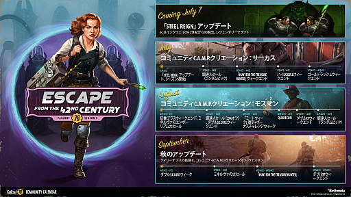 画像ギャラリー No.003のサムネイル画像 / 「Fallout 76」,最新アップデート“Steel Reign”の配信でスタートするシーズン5の概要を発表。あのK.D.インクウェルが帰ってくる