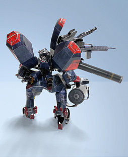 画像ギャラリー No.002のサムネイル画像 / 「METAL WOLF CHAOS XD」に登場する特殊機動重装甲「メタルウルフ」の高精細ペーパークラフトが公式サイトで無料配布開始