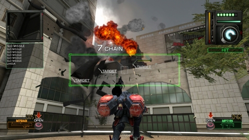 画像ギャラリー No.007のサムネイル画像 / 本日発売「METAL WOLF CHAOS XD」を紹介。独特なノリや突き抜けた作風だけではなく,純粋なアクションゲームとしても魅力的な作品だ