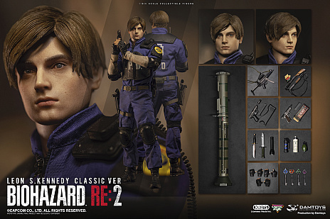 画像ギャラリー No.001のサムネイル画像 / 「バイオハザード RE:2」の1/6アクションフィギュア，予約受付スタート。オリジナル版コスチュームのレオンとクレアを立体化