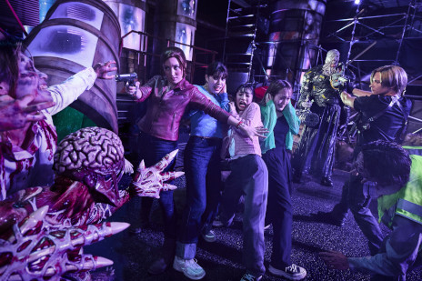 画像ギャラリー No.008のサムネイル画像 / USJで「バイオハザード」のアトラクションが本日オープン。救急スプレーをイメージしたステンレスボトルなど，さまざまなグッズも登場