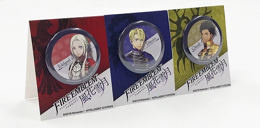画像ギャラリー No.002のサムネイル画像 / 「ファイアーエムブレム 風花雪月」の缶バッジとアクリルスタンドが2020年10月中旬に発売