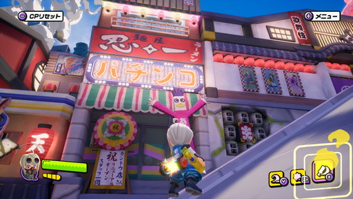 画像ギャラリー No.026のサムネイル画像 / 「ニンジャラ」シーズン2で登場した,滑走が爽快な新ガムウェポン「ボード」タイプや作り込みの細かな温泉街シノビシティなどの新要素を解説