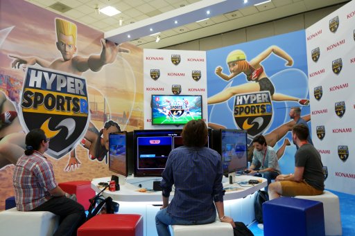 画像ギャラリー No.005のサムネイル画像 / ［E3 2018］「ハイパースポーツ R」の100メートル走，走り幅跳び，槍投げという3種目を体験。ハイパーオリンピックの興奮が再び