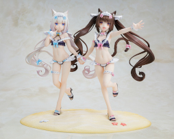 画像ギャラリー No.001のサムネイル画像 / 「ネコぱら」，ショコラとバニラのメイド水着ver.フィギュアが登場。予約受付開始