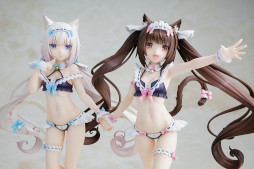 画像ギャラリー No.012のサムネイル画像 / 「ネコぱら」，ショコラとバニラのメイド水着ver.フィギュアが登場。予約受付開始