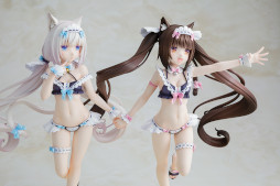 画像ギャラリー No.013のサムネイル画像 / 「ネコぱら」，ショコラとバニラのメイド水着ver.フィギュアが登場。予約受付開始