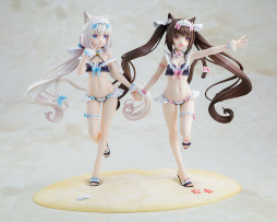 画像ギャラリー No.016のサムネイル画像 / 「ネコぱら」，ショコラとバニラのメイド水着ver.フィギュアが登場。予約受付開始