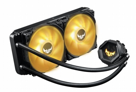 画像ギャラリー No.001のサムネイル画像 / ASUS,「Aura Sync」対応の光る簡易液冷ユニットを発売。冷却と静音性重視の電源ユニット計3製品も登場