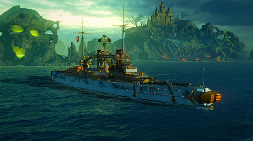 画像ギャラリー No.002のサムネイル画像 / 「World of Warships: Legends」，ハロウィン連続ミッションキャンペーンを実施