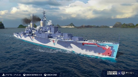画像ギャラリー No.012のサムネイル画像 / 「World of Warships: Legends」×「アズールレーン」コラボ第4弾，2月6日に開始。自由アイリス教国の“サン・ルイ”が初登場
