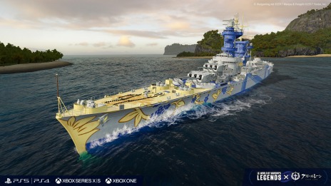 画像ギャラリー No.023のサムネイル画像 / 「World of Warships: Legends」×「アズールレーン」コラボ第4弾，2月6日に開始。自由アイリス教国の“サン・ルイ”が初登場