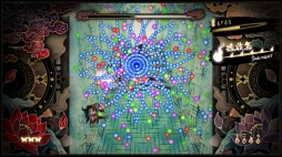 画像ギャラリー No.001のサムネイル画像 / PS4用弾幕シューティング「Shikhondo - 食魂徒」が本日配信。“魂食い妖怪”を封印する少女と死神コンビの死闘を描く