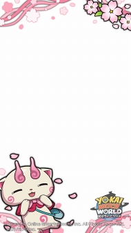 画像ギャラリー No.008のサムネイル画像 / 「妖怪ウォッチ ワールド」,季節イベント「春と桜と時々コマみ」が開催