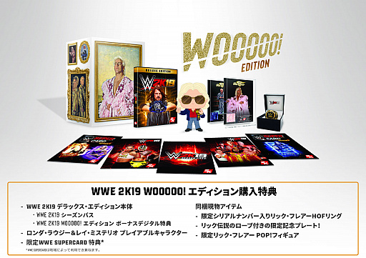 画像ギャラリー No.003のサムネイル画像 / 「WWE 2K19」のコレクターズエディションは，リック・フレアーをフィーチャーした，その名も「Wooooo! エディション」
