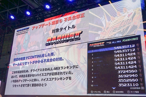 画像ギャラリー No.011のサムネイル画像 / ［TGS 2019］「ダライアス コズミックコレクション」アップデートの裏話が語られたステージイベントをレポート
