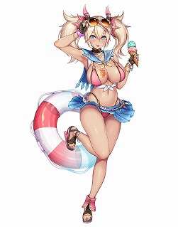 画像ギャラリー No.004のサムネイル画像 / 「イドラ ファンタシースターサーガ」に新★5キャラクターとして水着姿の“ジェネ”が登場