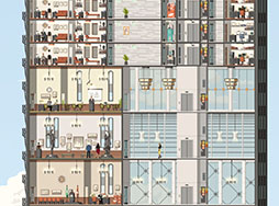 画像ギャラリー No.003のサムネイル画像 / 高層ビル建築&経営管理SLG「プロジェクト・ハイライズ」がiPad向けに配信開始。「ザ・タワー」からインスピレーションを受けたタイトル
