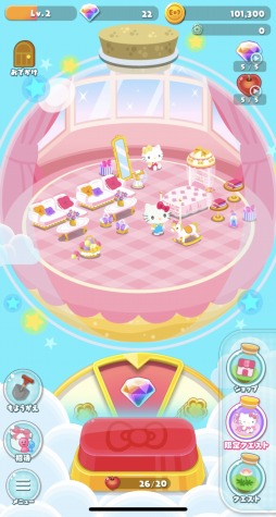 画像ギャラリー No.001のサムネイル画像 / 新作箱庭ゲーム「ハローキティ ドリーミーテラリウム」がLINE QUICK GAMEで今冬配信。事前登録受付を実施
