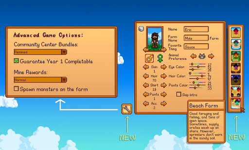 画像ギャラリー No.002のサムネイル画像 / PC版「Stardew Valley」に“バージョン1.5”が実装。新たな農場や高度なゲームオプションが追加される過去最大級の無料大型アップデート