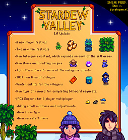 画像ギャラリー No.003のサムネイル画像 / 「Stardew Valley」，ローンチから8年を経て販売本数3000万本を突破。3月19日に大型アップデート1.6をPC向けに配信予定