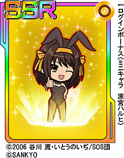 画像ギャラリー No.002のサムネイル画像 / 「7RHYTHM-ナナリズム-」で「フィーバー涼宮ハルヒの憂鬱」とのコラボイベントが開催