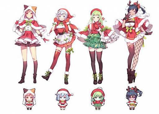 画像ギャラリー No.004のサムネイル画像 / 「TAPSONIC TOP」,コスチューム機能が本日実装。“ルピナス”のクリスマス衣装も登場