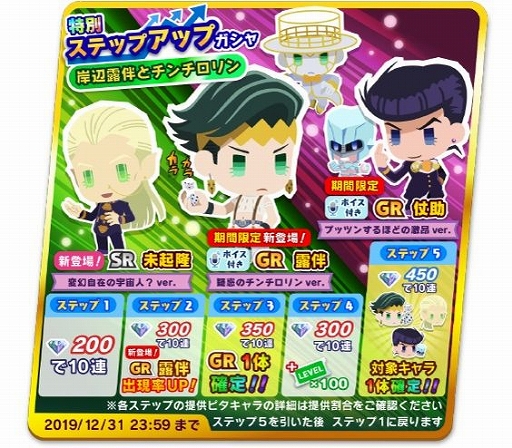 画像ギャラリー No.004のサムネイル画像 / 「ジョジョのピタパタポップ」で「露伴 疑惑のチンチロリン Ver.」が登場。ジャンプフェスタ2020出展情報も公開