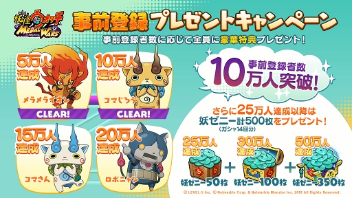 画像ギャラリー No.004のサムネイル画像 / 「妖怪ウォッチ メダルウォーズ」の無料LINEスタンプが期間限定で本日リリース