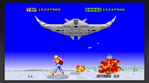 画像ギャラリー No.002のサムネイル画像 / 「SEGA AGES スペースハリアー」の発売日が6月27日に決定。地平線の彼方から現れる魔物たちを撃ち落とす名作アーケード3Dシューティング