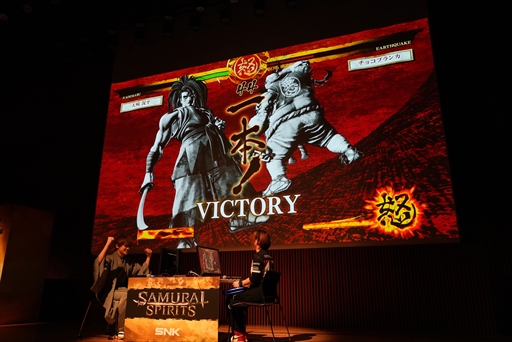 画像ギャラリー No.032のサムネイル画像 / 「SAMURAI SPIRITS」メディア向け発表会レポート。開発陣による作品紹介に加え,プロゲーマーによる実機対戦プレイが披露