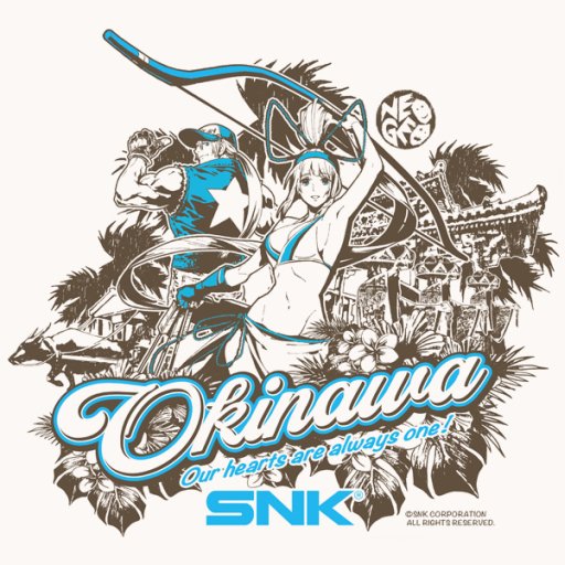 画像ギャラリー No.002のサムネイル画像 / SNK，沖縄首里城の再建支援に向け，テリー・ボガード＆真鏡名ミナをあしらったチャリティーTシャツを販売
