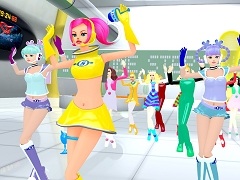「スペースチャンネル5 VR あらかた★ダンシングショー」ならば，“あの世界”に入れる。そして“うらら”と一緒にミュージカルアクションを体感できる
